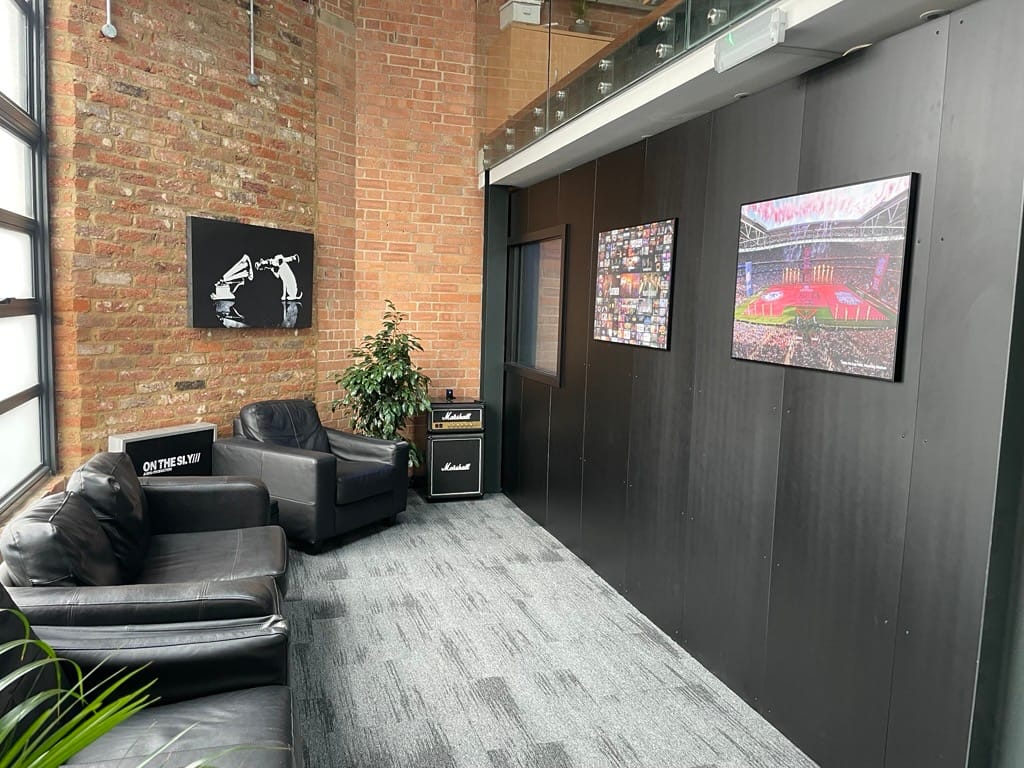 On the Sly Green Room Area